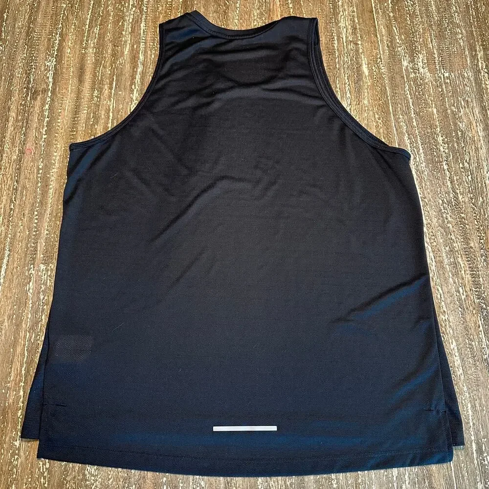 Nike Dri-Fit Miler Performance Running Tank Top Sleeveless Black Men’s Size XL